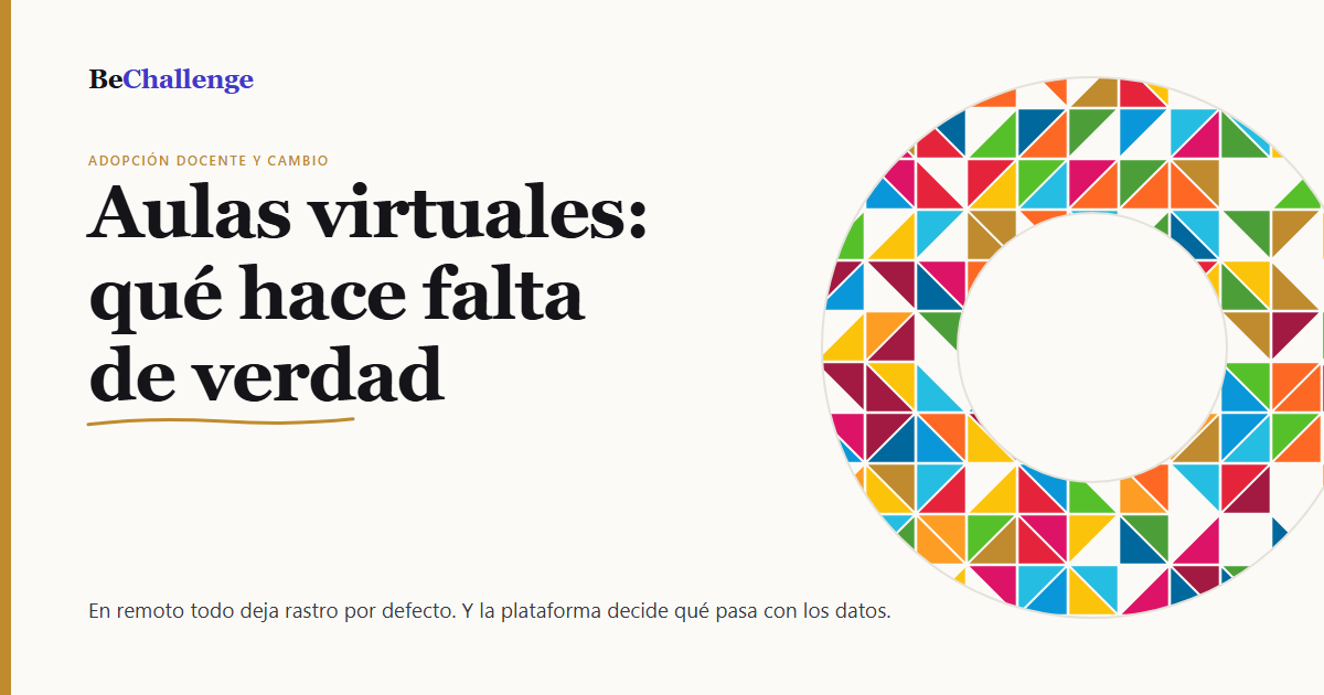 Aprendizaje experiencial en aulas virtuales: qué hace falta y cómo evaluar una plataforma