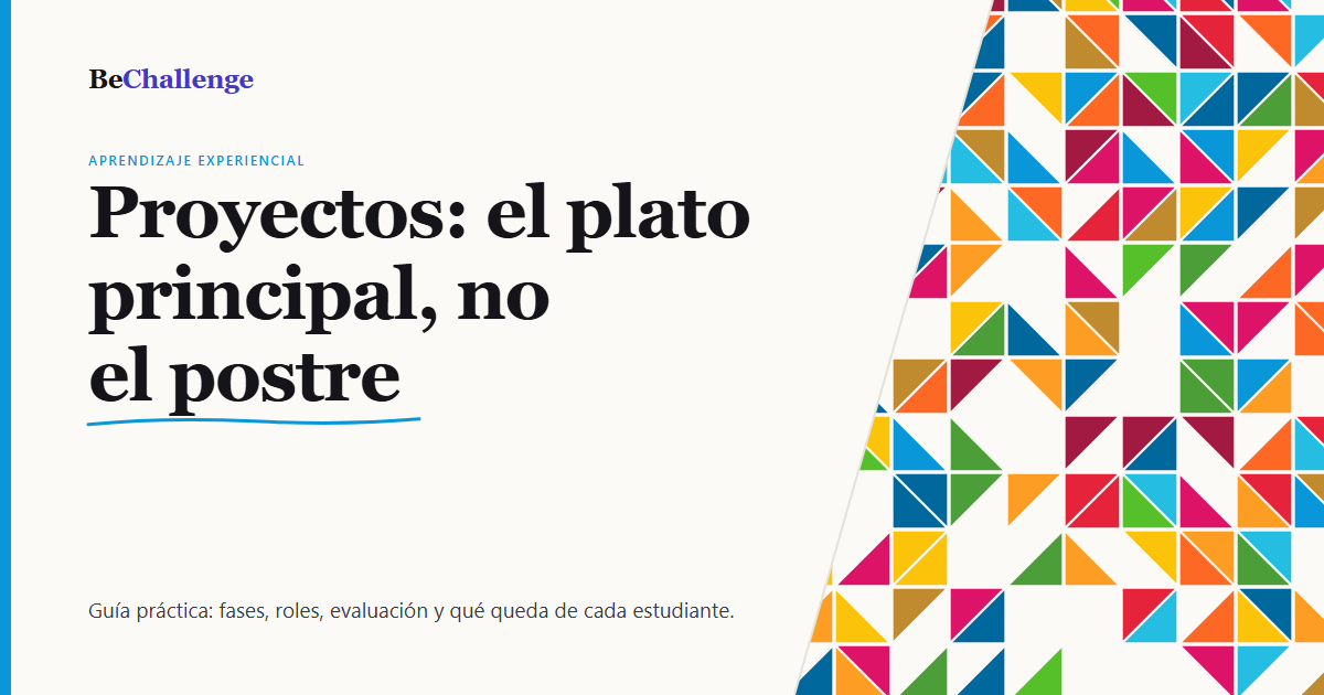 Guía práctica de aprendizaje basado en proyectos: fases, roles y qué queda de cada estudiante
